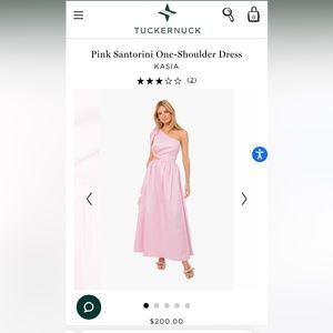 NWOT Kasia Pink Santorini One-Shoulder Dress from Tuckernuck